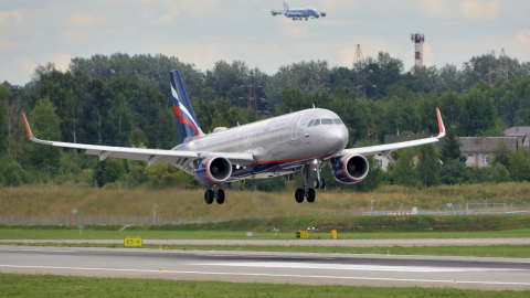 Airbus A320 аэропорт Шереметьево