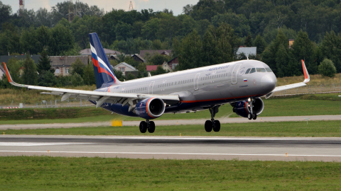 Airbus A321 аэропорт Шереметьево