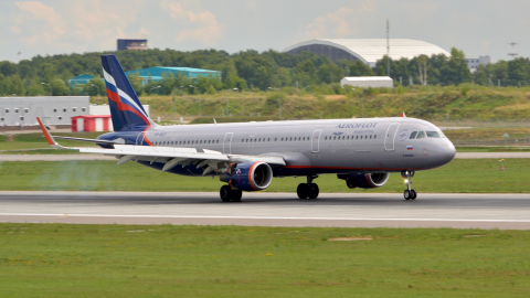 Airbus A321 аэропорт Шереметьево