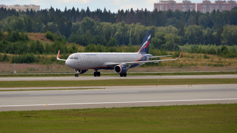 Airbus A321 аэропорт Шереметьево