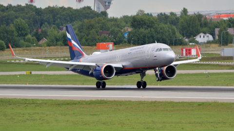 Airbus A320 аэропорт Шереметьево