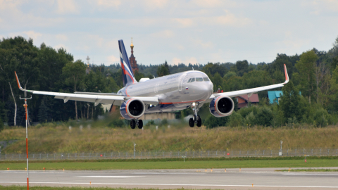 Airbus A320 аэропорт Шереметьево