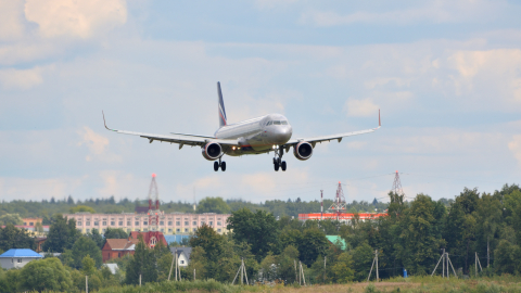 Airbus A321 аэропорт Шереметьево
