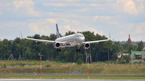 Airbus A321 аэропорт Шереметьево