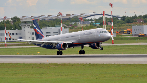 Airbus A321 аэропорт Шереметьево