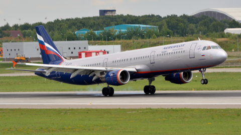 Airbus A321 аэропорт Шереметьево