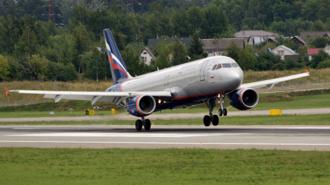 Airbus A320 аэропорт Шереметьево