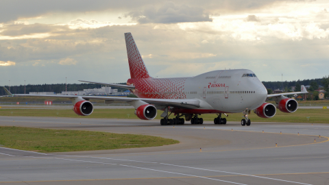 Boeing 747 аэропорт Шереметьево